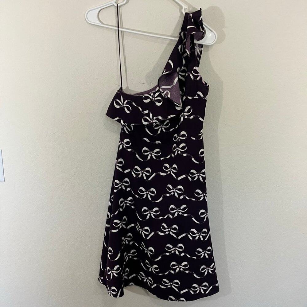 Banana Republic Women's One Shoulder Dress Burgundy Wine Size 00